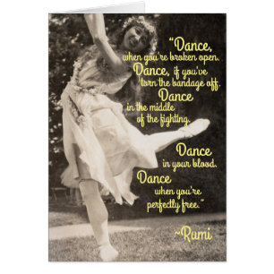 Cartão Hippie Fairy Faerie Sprite, que dança livremente