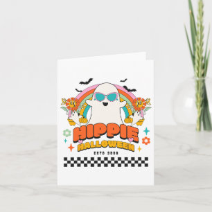 Cartão Hippie Halloween 2023