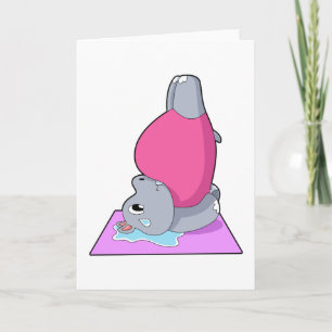Cartão Hippo na Malhação Yoga