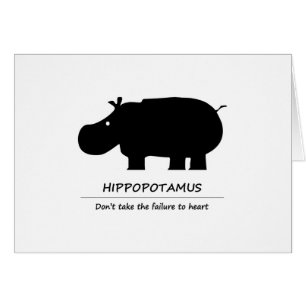 Cartão Hippopotamus (バ カ)