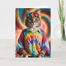 Cartão Hippy Tabby