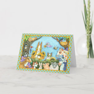 CARTÃO HISS N' FITZ CATES E MENAGÉRIOS DE AMIGOS, ENGRA