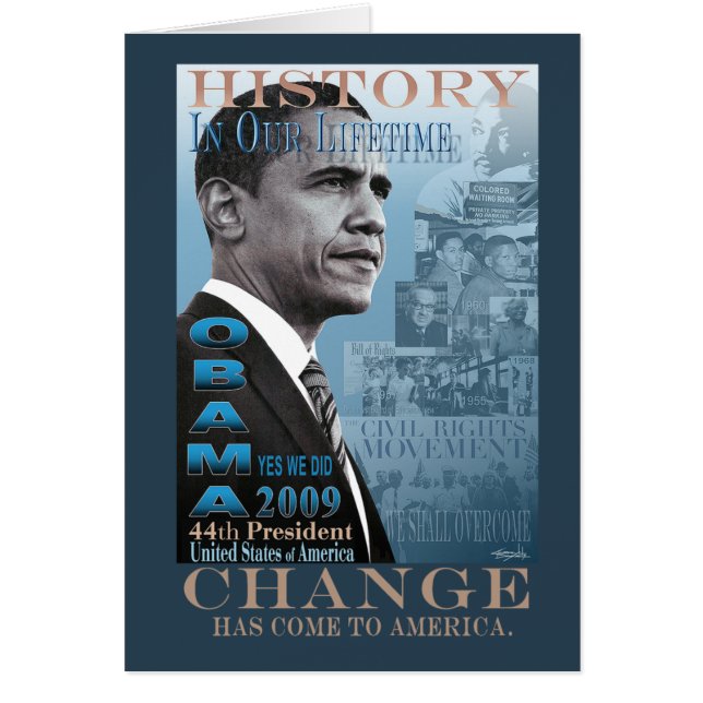 Cartão História em nossa vida (direitos civis) (Frente)