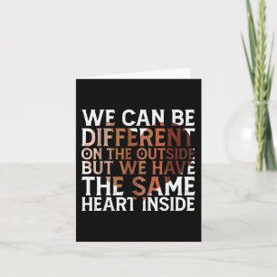 Cartão História Negra do Coração Mês Americano Africano