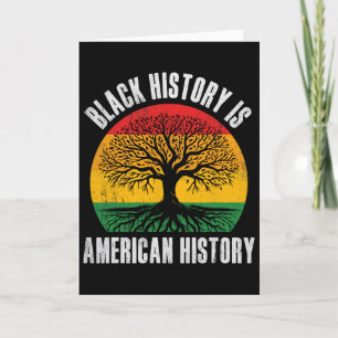 Cartão História Negra É História Americana Bhm Raiz Afric