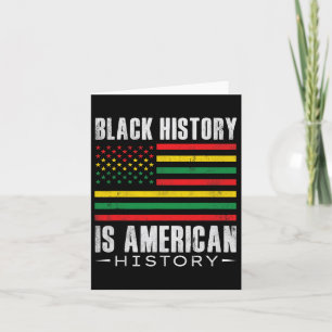 Cartão História Negra É História Americana Por Afro Afric