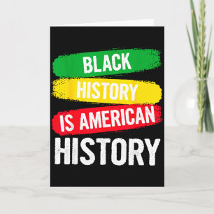 Cartão História Negra É História Patriótica Americana Áfr