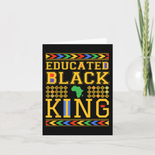 Cartão História Negra Educada do Rei Negro Africano Dashi