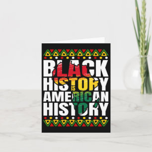 Cartão História Negra Herança Mês Cultura Americana Afric