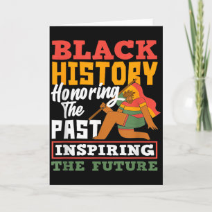 Cartão História Negra Honrando o Passado Inspirando o Fut