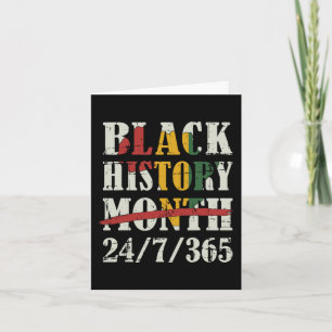 Cartão História Negra Mês 247365 Com Bandeira Do Mapa Afr