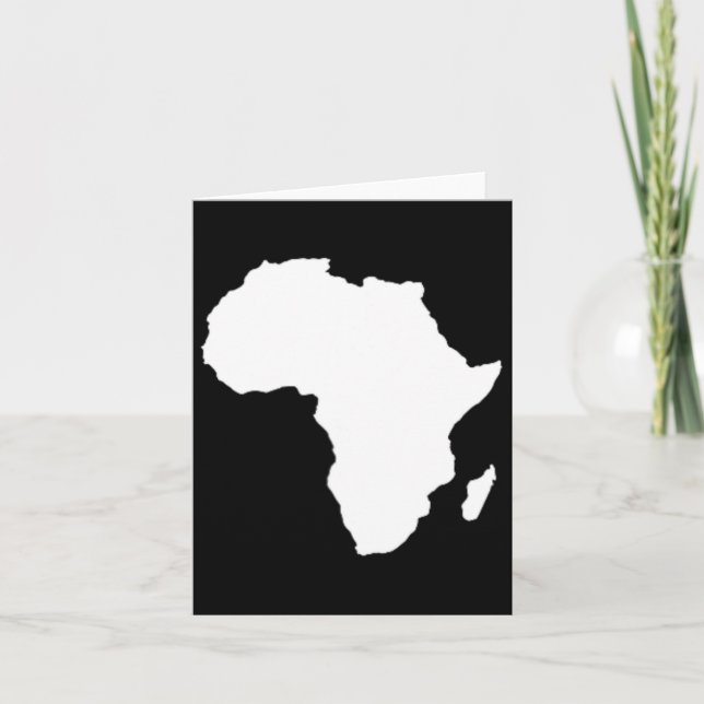 Cartão História Negra Mês Décimo Junho África Sutil (Frente)
