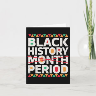 Cartão História Negra Período História Negra Mês Africano