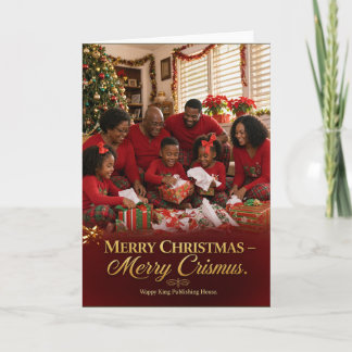 Cartão Histórias da Alma Jamaicana — Saudação de Natal Al