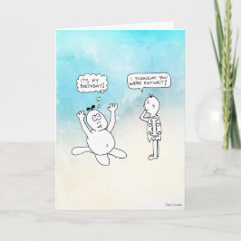 Cartão Histórias em quadrinhos nas Cavernas: É o meu Aniv