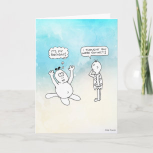 Cartão Histórias em quadrinhos nas Cavernas: É o meu Aniv