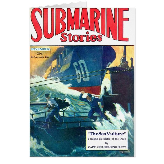 Cartão Histórias submarinas (Frente)