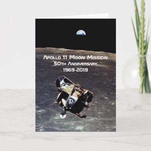 Cartão Historic Apollo 11 Moon Mission 50th Anniversary