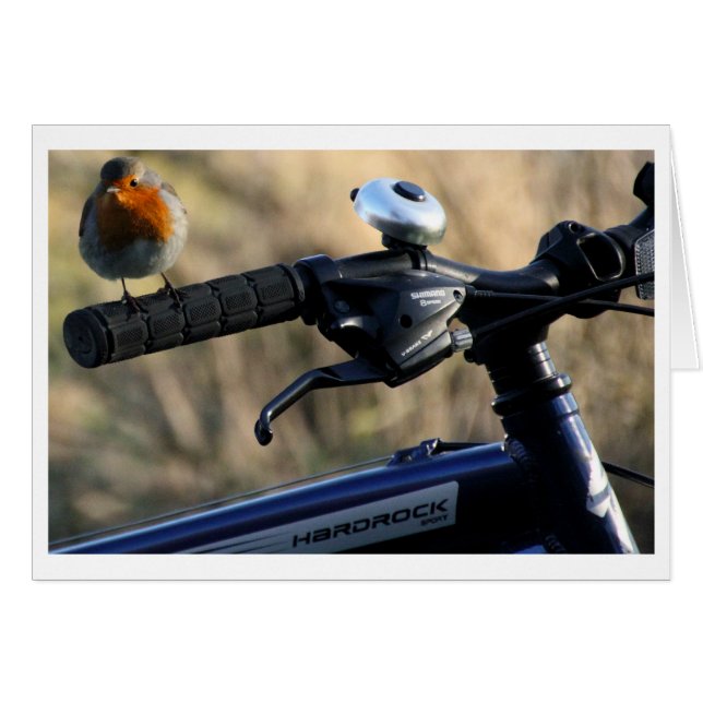 Cartão Hitchhiker Robin Redbreast (Frente Horizontal)