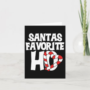 Cartão Ho favorito do Papai Noel 