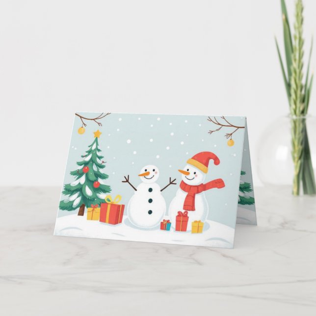 Cartão Ho Ho Ho! Merry Christmas (Frente)