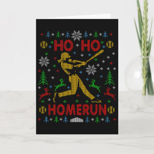 Cartão Ho Ho Homerun Softbyll de Rebatida Rápida Camisa F