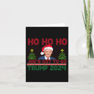 Cartão Ho Ho Joes Tem Que Ir Trump 2024 Feliz Natal