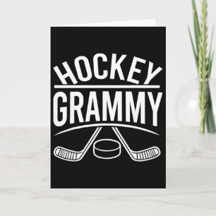 Cartão Hockey Grammy Família do Hockey Engraçado 
