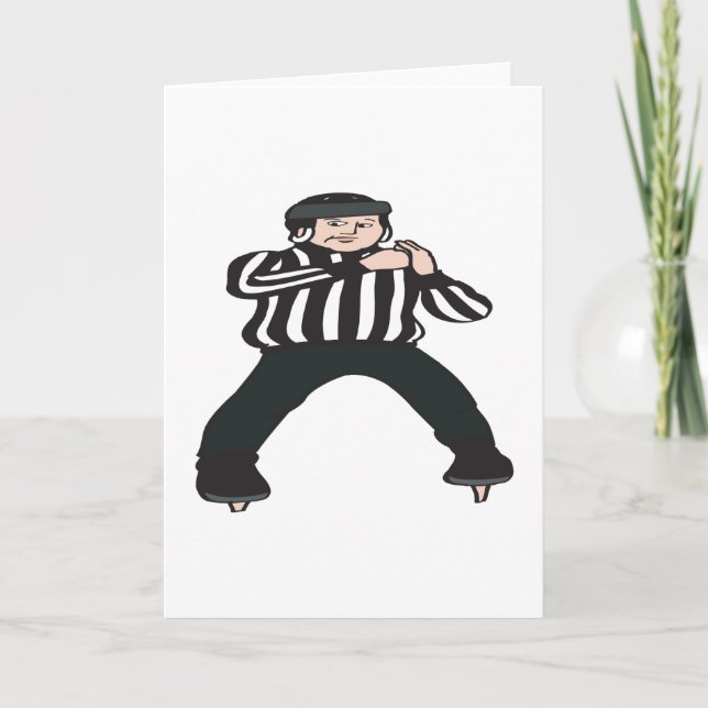 Cartão Hockey Referee (Frente)