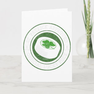 Cartão Hockey St. Patrick's Day - Disco da Sorte Com Sham