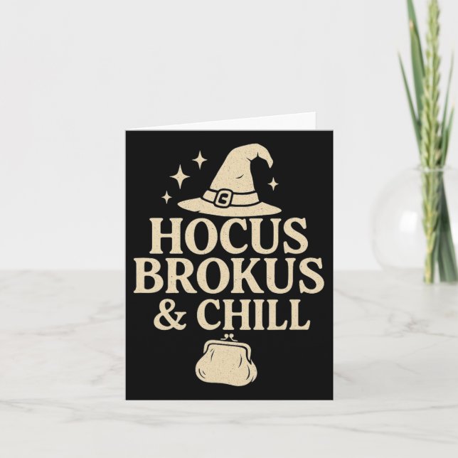 Cartão Hocus Brokus E Fique Fresco  (Frente)