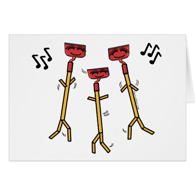 Cartão Hoes Dançando (Frente horizontal)