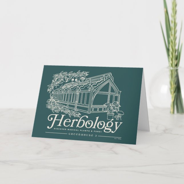 Cartão HOGWARTS™ Herbology Greenhouse (Frente)