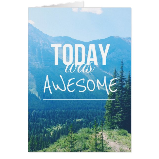 Cartão Hoje Foi Incrível (Frente)