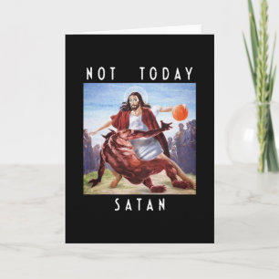 Cartão Hoje Não Satanás Jesus Vs Satanás Em Sketll