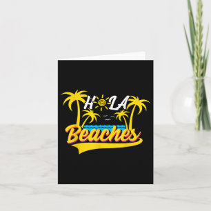 Cartão Hola Beaches Vacation Beach Sun Wedding Honeymoon