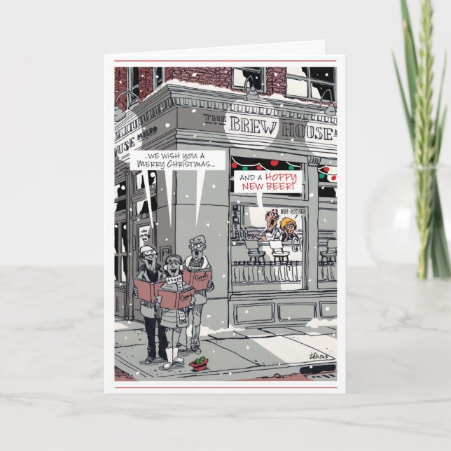 Cartão Holiday Cheer (Frente)