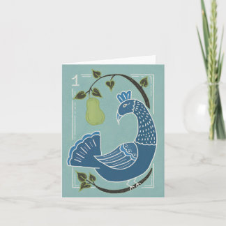 Cartão Holiday greeting card, Christmas, 12 days