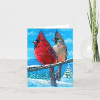 Cartão 'Holiday LoveBirds'
