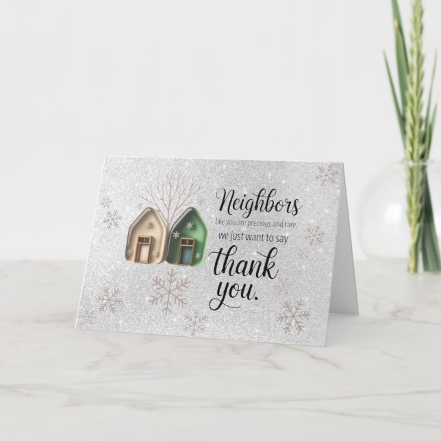 Cartão Holiday Neighbor Thank You Card (Frente)