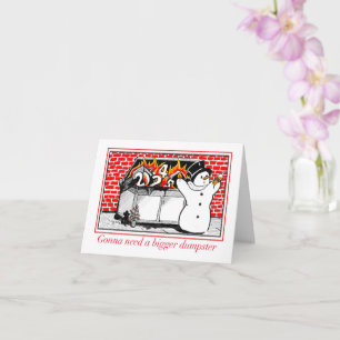 Cartão Holiday - Vai precisar de uma lixeira maior