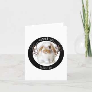 Cartão Holland lop Notecard