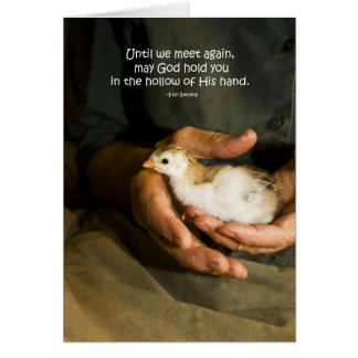 Cartão "Hollow" da mão dele