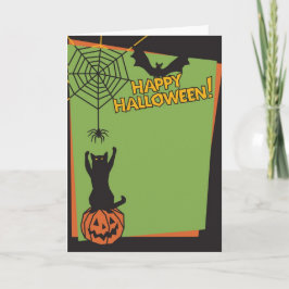 Cartão Holloween feliz