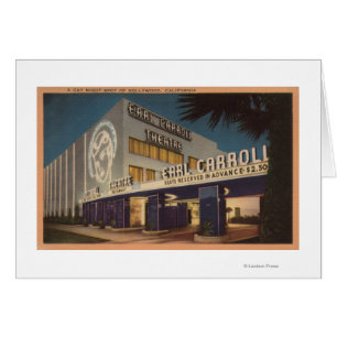 Cartão Hollywood, CA - "um ponto de noite alegre "