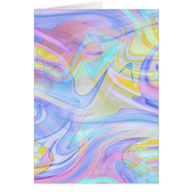 Cartão holograma pastel (Frente)