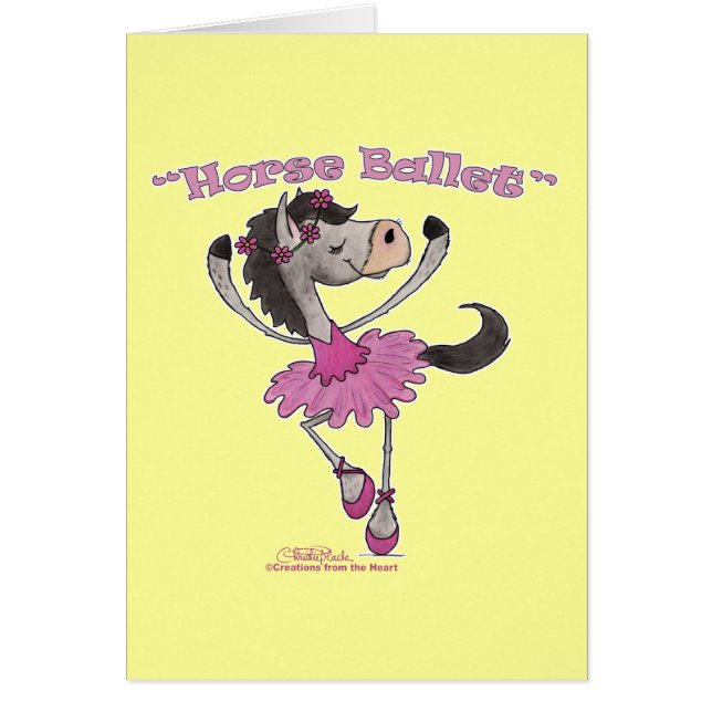 Cartão Holsteiner Horse Balé (Frente)