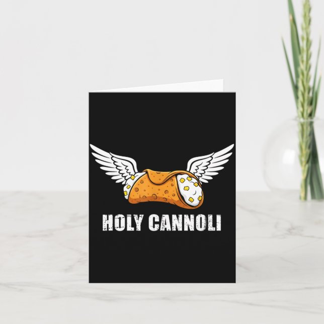 Cartão Holy Cannoli Tri-blend Funny Quote  (Frente)