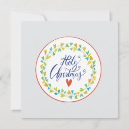 Cartão holy christmas card