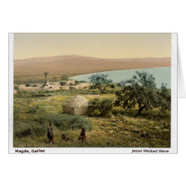 Cartão Holy Land Galilee Christmas Card